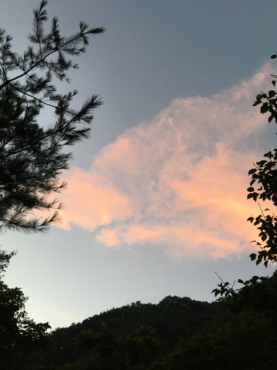 아이폰 6s로 찍은 노을 — 보정 없음